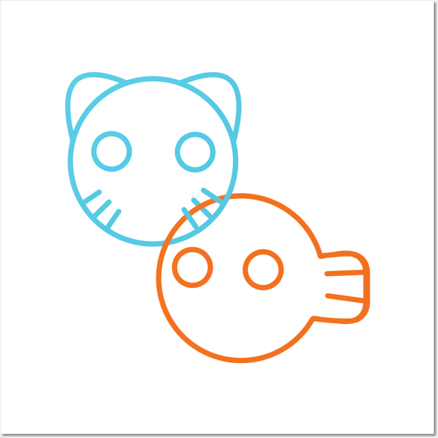 The Amazing World of Gumball - Gumball & Darwin Minimalist Wall Art by SheaPhillips